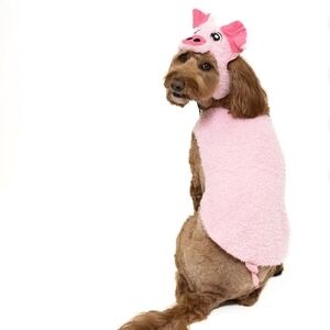Adorable Pink Pig Dog Costume Size Large / XL
